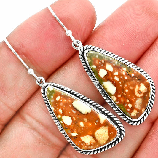 Natural Rocky Butte Picture Jasper Earrings E-1055 56-EE10420