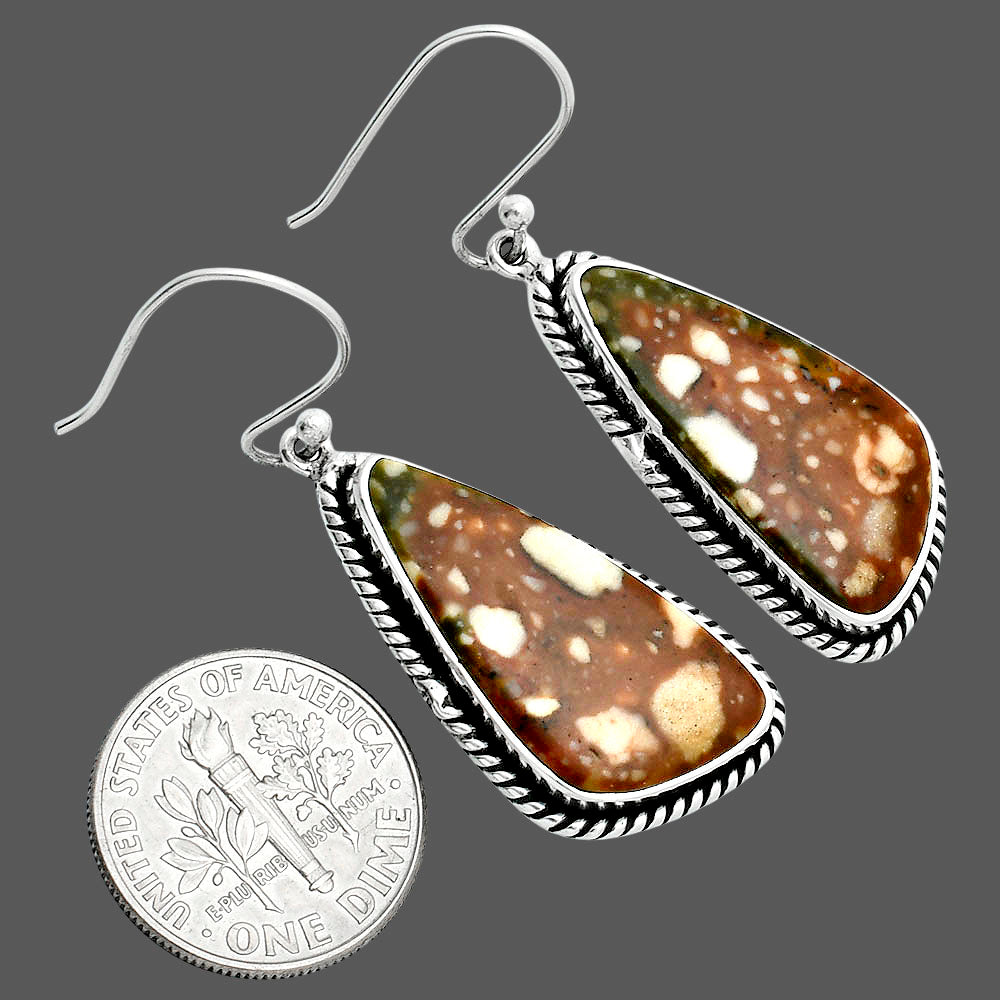 Natural Rocky Butte Picture Jasper Earrings E-1055 56-EE10420