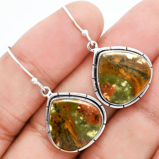 Natural Rocky Butte Picture Jasper Earrings E-1029 56-EE10425