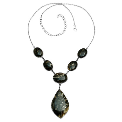 Premium Quality Bat Cave Jasper Necklace N-1013 56-EN10158