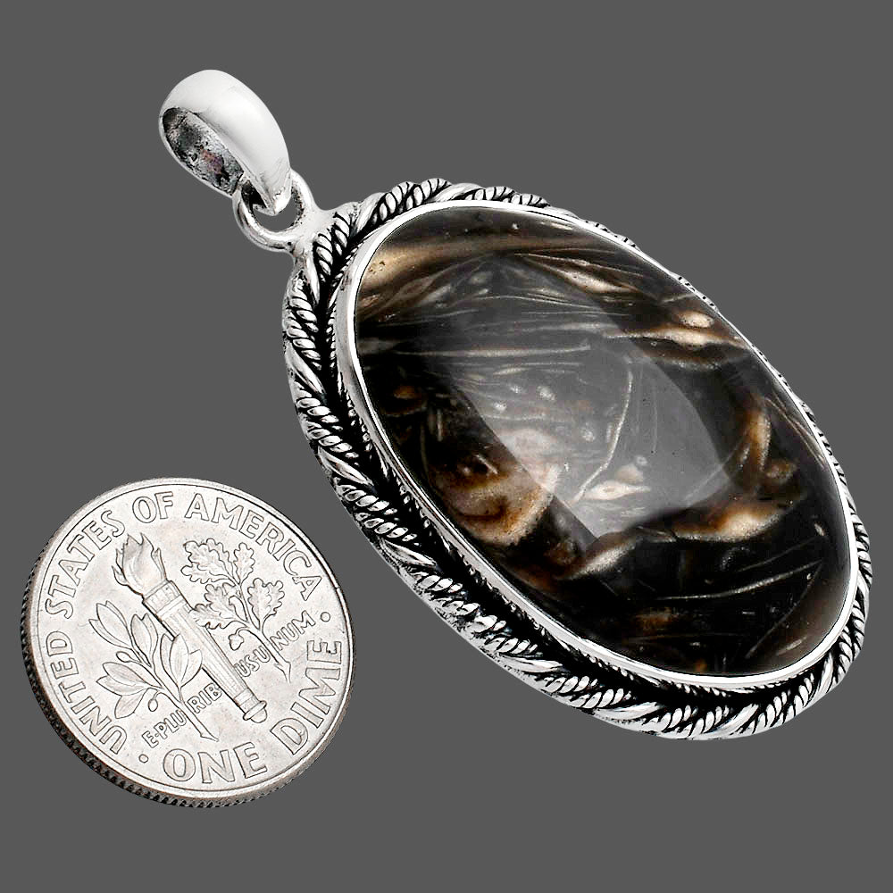 Premium Quality Bat Cave Jasper Pendant P-1074 56-EP10510