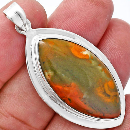 Premium Quality Polygram Jasper Pendant P-1076 56-EP10521