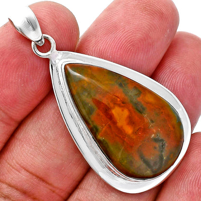 Premium Quality Polygram Jasper Pendant P-1076 56-EP10523