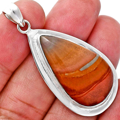 Premium Quality Polygram Jasper Pendant P-1076 56-EP10528