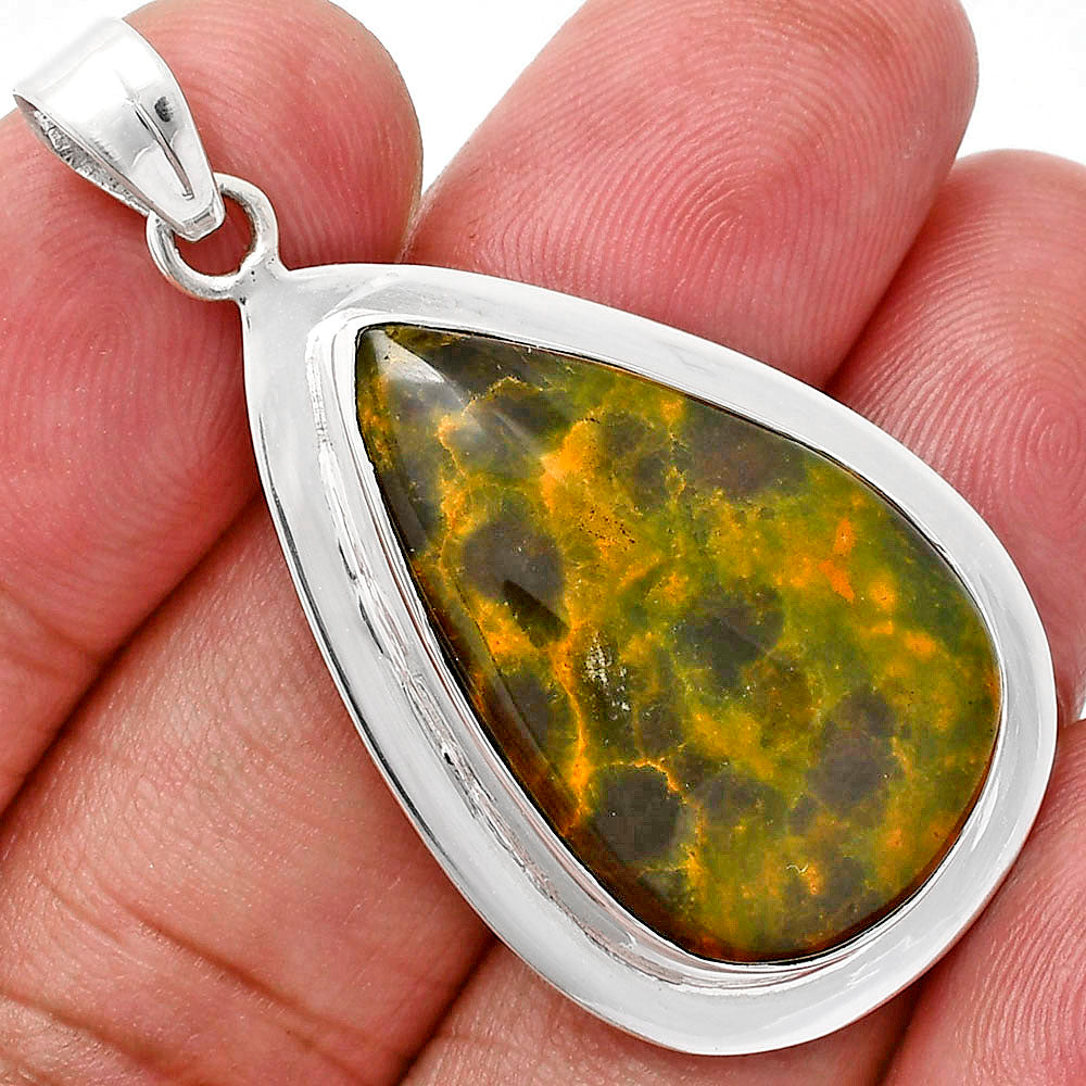 Premium Quality Natural Ocean Jasper Pendant P-1076 56-EP10531