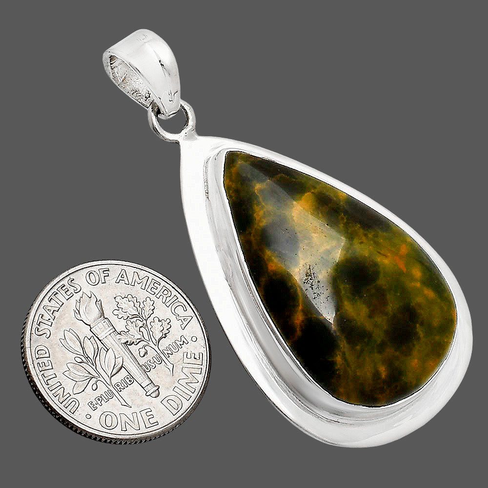 Premium Quality Natural Ocean Jasper Pendant P-1076 56-EP10531
