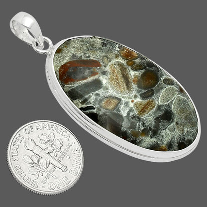 Premium Quality Natural Tabu Jasper Pendant P-1124 56-EP10535