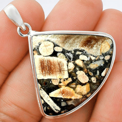 Premium Quality Natural Tabu Jasper Pendant P-1124 56-EP10545