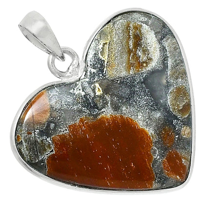 Heart Premium Quality Tabu Jasper Pendant P-1043 56-EP10597