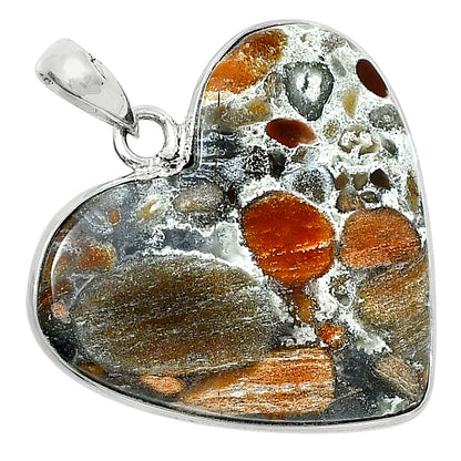 Heart Premium Quality Tabu Jasper Pendant P-1043 56-EP10604
