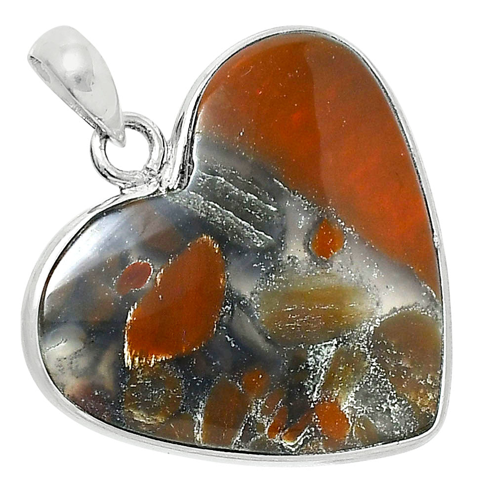 Premium Quality Heart Tabu Jasper Pendant P-1043 56-EP10607