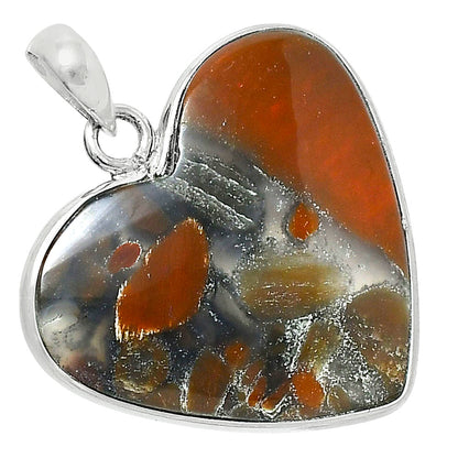 Premium Quality Heart Tabu Jasper Pendant P-1043 56-EP10607
