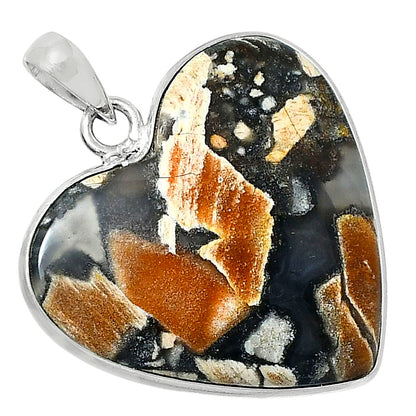 Premium Quality Heart Tabu Jasper Pendant P-1043 56-EP10613