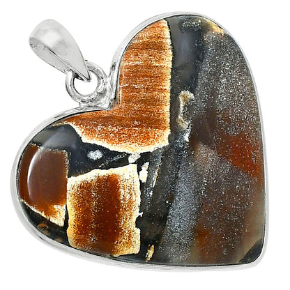 Premium Quality Heart Tabu Jasper Pendant P-1043 56-EP10616