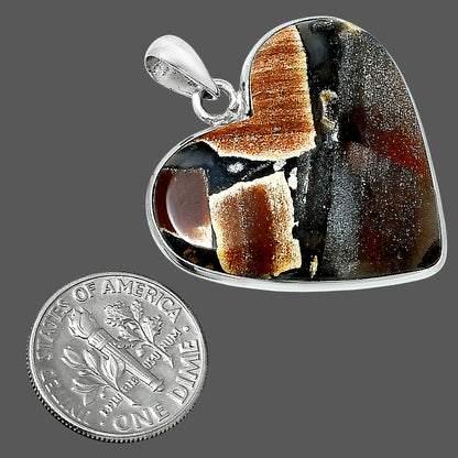 Premium Quality Heart Tabu Jasper Pendant P-1043 56-EP10616
