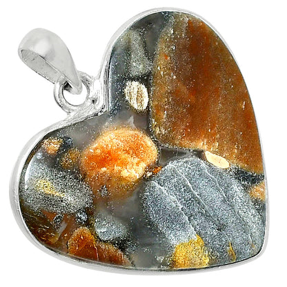 Premium Quality Heart Tabu Jasper Pendant P-1043 56-EP10619