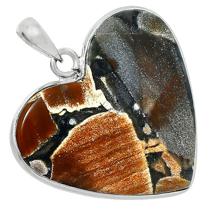 Premium Quality Heart Tabu Jasper Pendant P-1043 56-EP10625