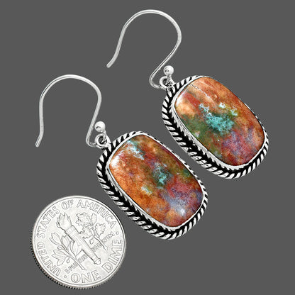 Natural Texas Moss Agate Earrings E-1055 57-EE10435