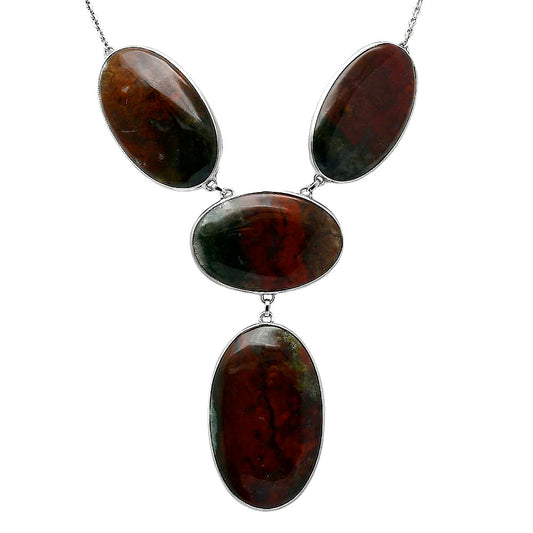 Natural Texas Moss Agate Necklace N-1013 57-EN10167