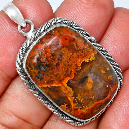 Premium Quality Rare Cady Mountain Agate Pendant P-1074 57-EP10690