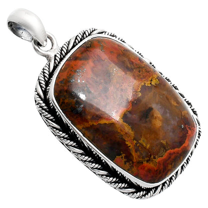 Premium Quality Rare Cady Mountain Agate Pendant P-1074 57-EP10690