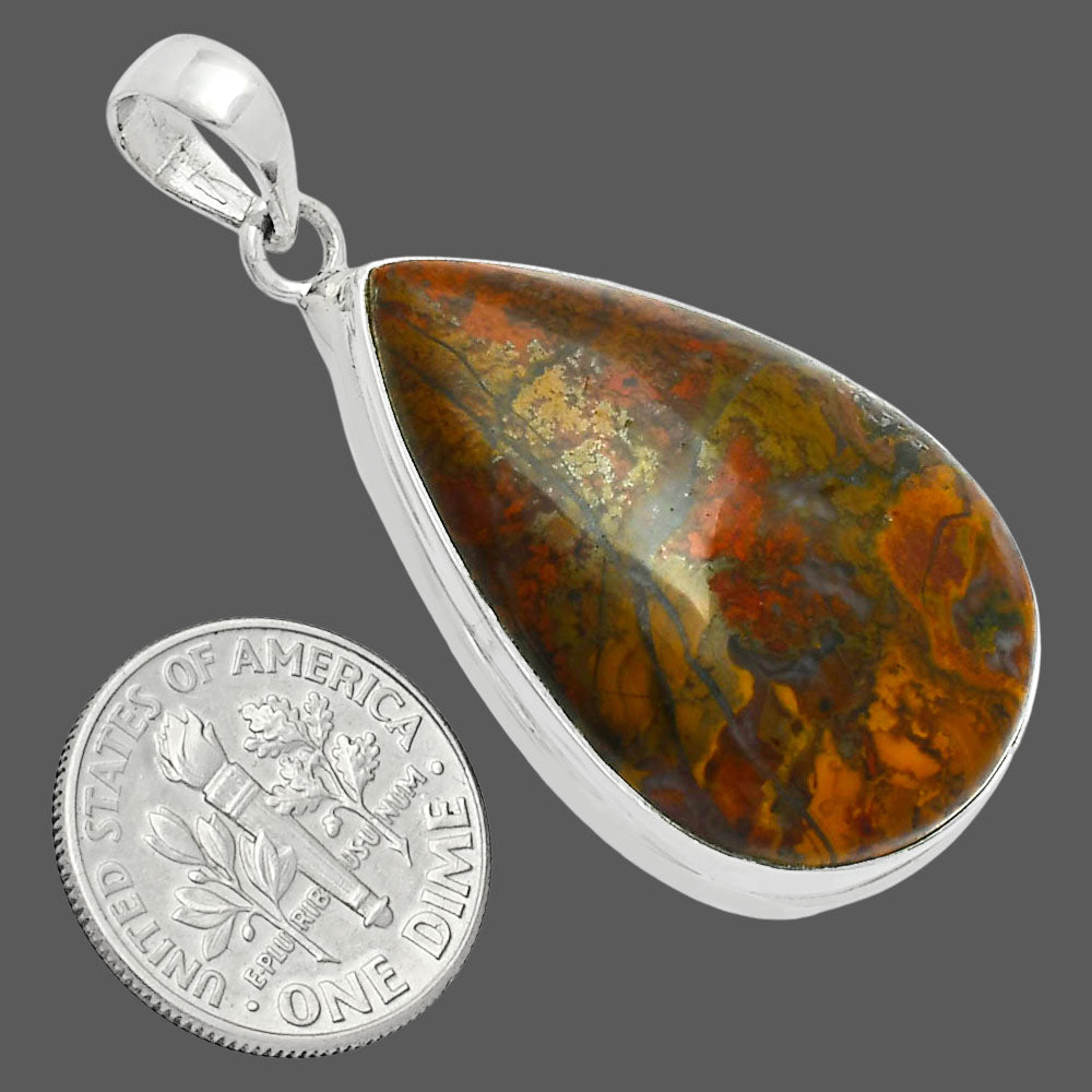 Premium Quality Rare Cady Mountain Agate Pendant P-1124 57-EP10697