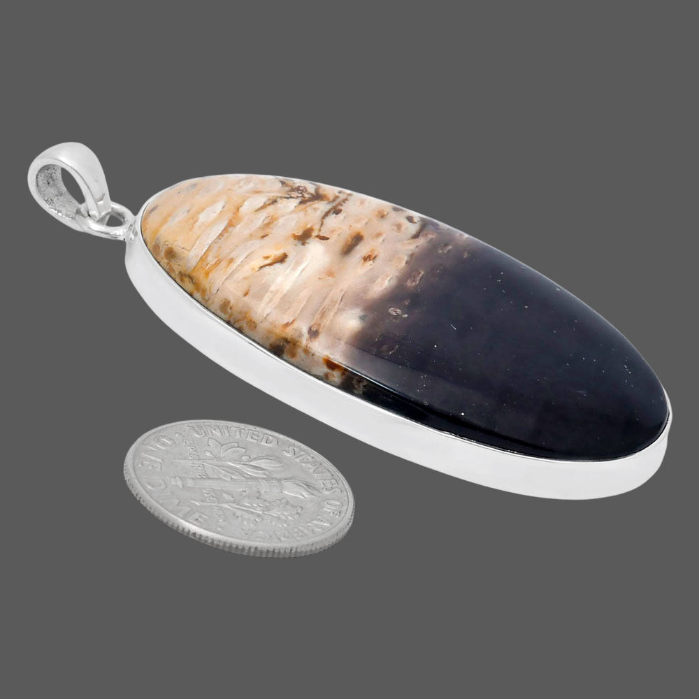 Premium Quality Palm Root Fossil Agate Pendant P-1001 57-EP10700