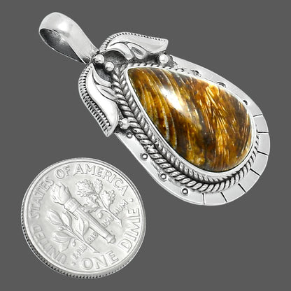Premium Quality Natural Stick Agate Pendant P-1568 57-EP10703
