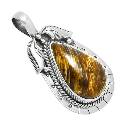 Premium Quality Natural Stick Agate Pendant P-1568 57-EP10703