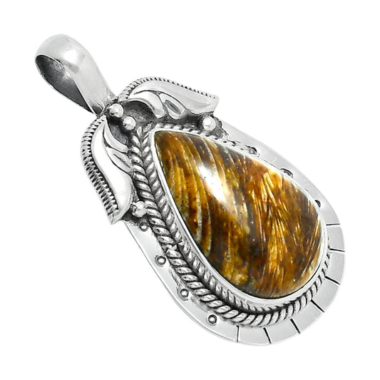 Premium Quality Natural Stick Agate Pendant P-1568 57-EP10703