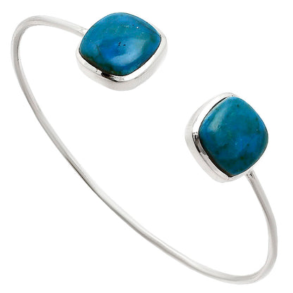 Premium Quality Azurite Chrysocolla Cuff Bangle Bracelet B-1004 58-EB10573