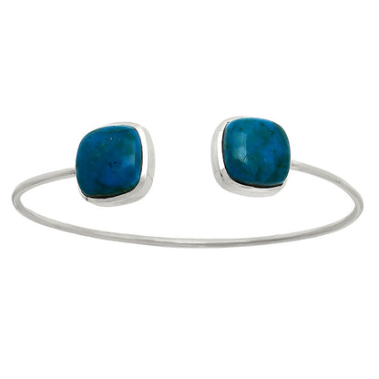 Premium Quality Azurite Chrysocolla Cuff Bangle Bracelet B-1004 58-EB10573