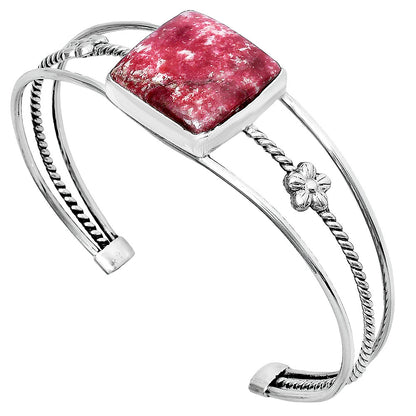 Premium Quality Pink Thulite - Norway Cuff Bangle Bracelet B-1012 58-EB10587