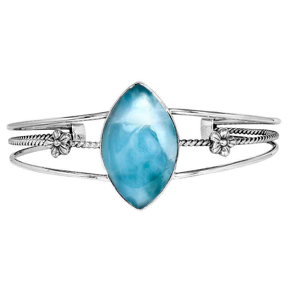 Premium Hemimorphite Cuff Bangle Bracelet B-1012 58-EB10590