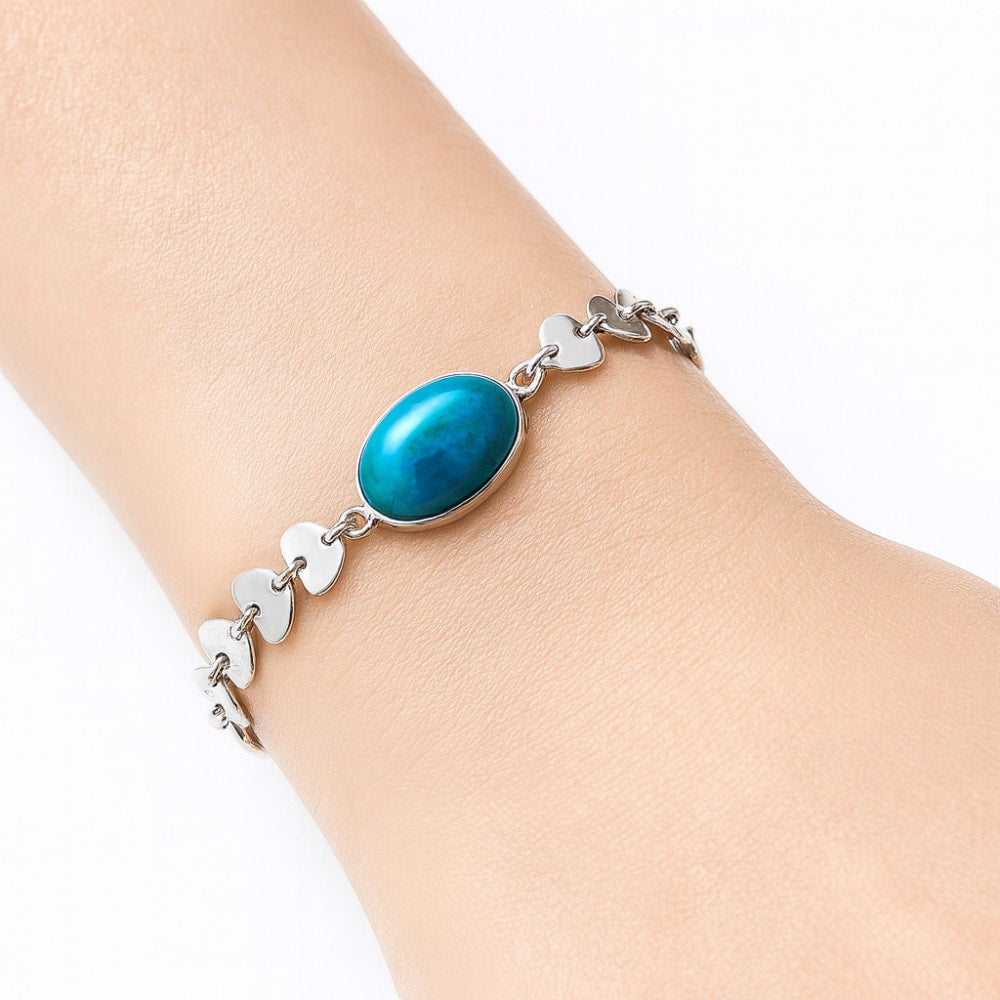Premium Heart - Peruvian Opalina Bracelet B-1044 58-EB10601