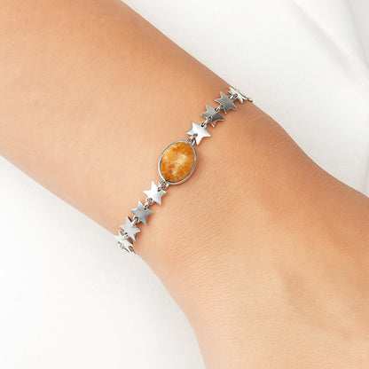 Premium Star - Orange Aventurine Bracelet B-1044 58-EB10605