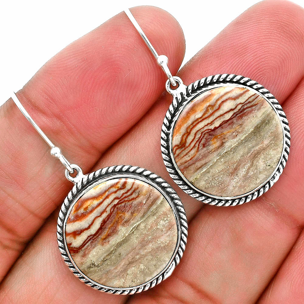 Natural Wave Dolomite Earrings E-1055 58-EE10452