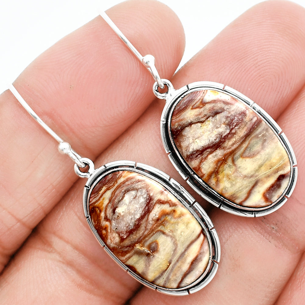 Natural Wave Dolomite Earrings E-1029 58-EE10453