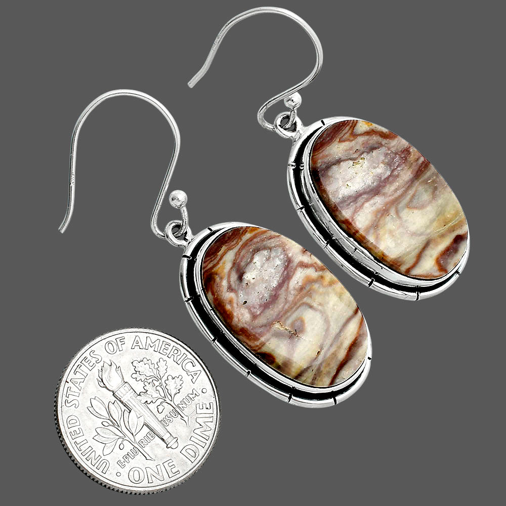 Natural Wave Dolomite Earrings E-1029 58-EE10453