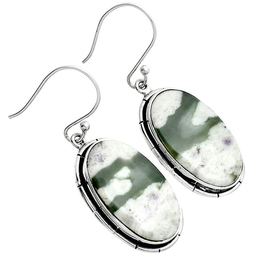Natural Peace Jade Earrings E-1029 58-EE10455