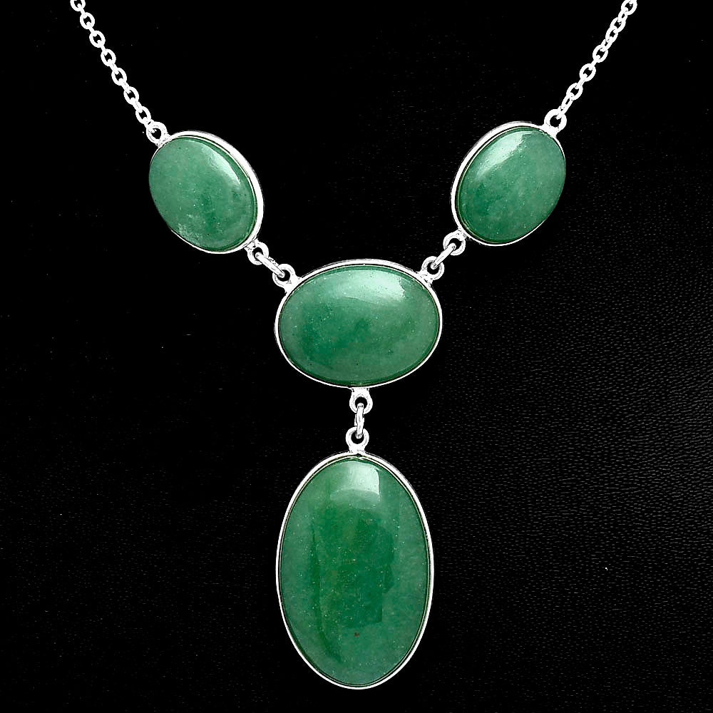 Premium Quality Green Aventurine Necklace N-1013 58-EN10175