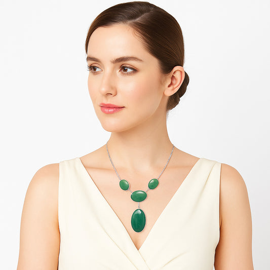 Premium Quality Green Aventurine Necklace N-1013 58-EN10175