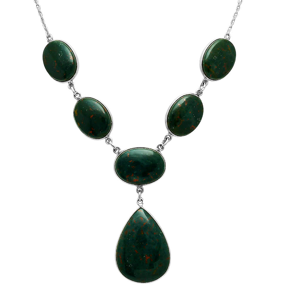 Premium Quality Blood Stone - India Necklace N-1013 58-EN10178
