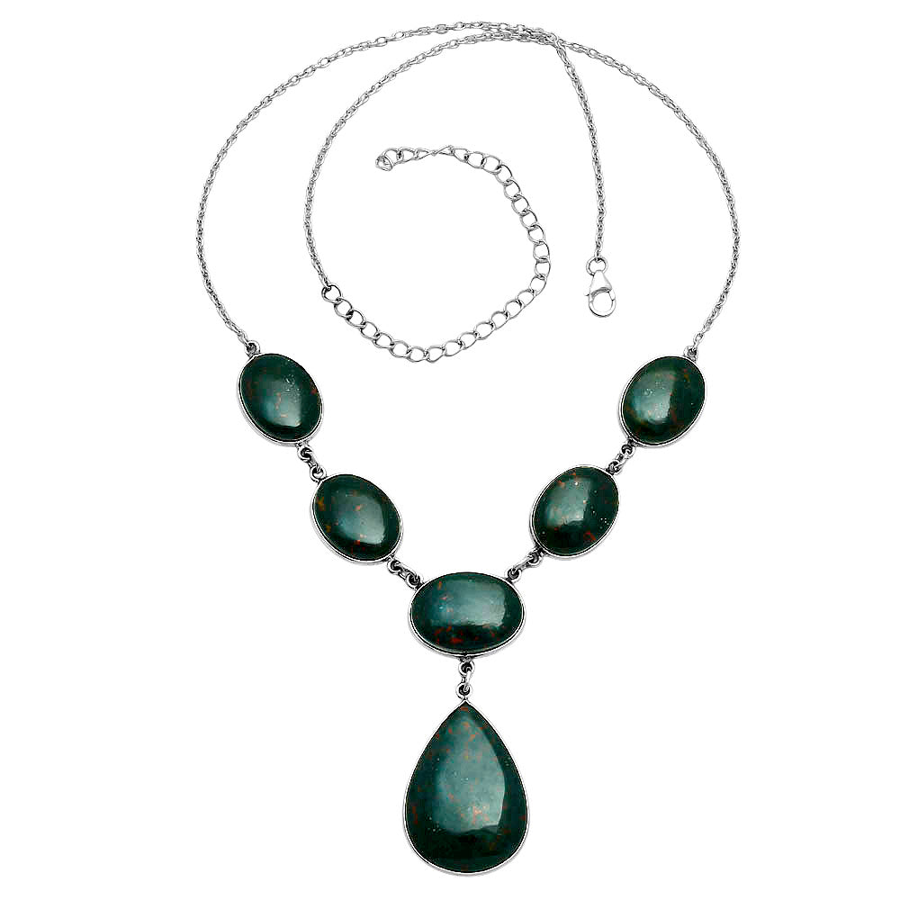 Premium Quality Blood Stone - India Necklace N-1013 58-EN10178