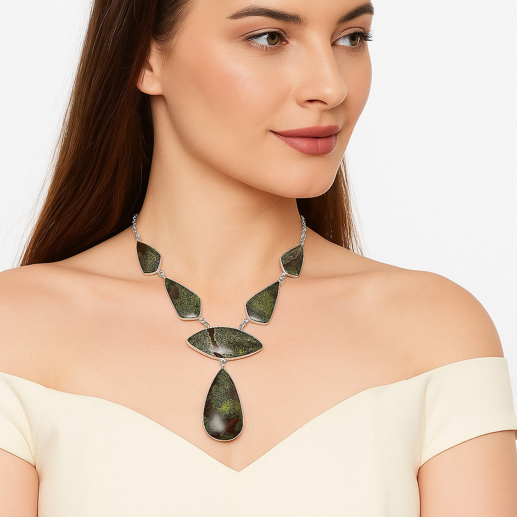 Dragon Blood Stone - South Africa Necklace N-1014 58-EN10198