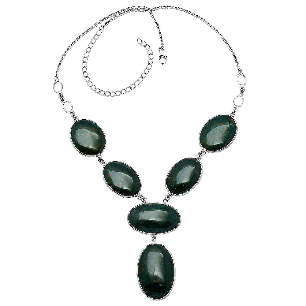 Natural Blood Stone - India Necklace N-1014 58-EN10199