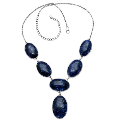 Natural Sodalite Necklace N-1013 58-EN10201