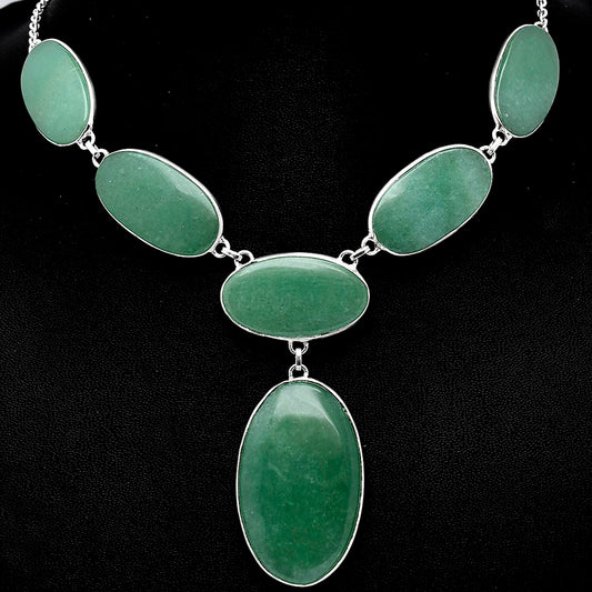 Natural Green Aventurine Necklace N-1013 58-EN10202