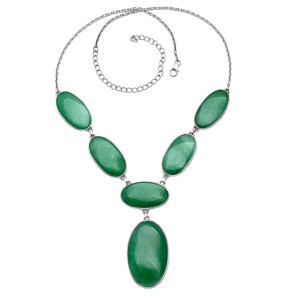 Natural Green Aventurine Necklace N-1013 58-EN10202
