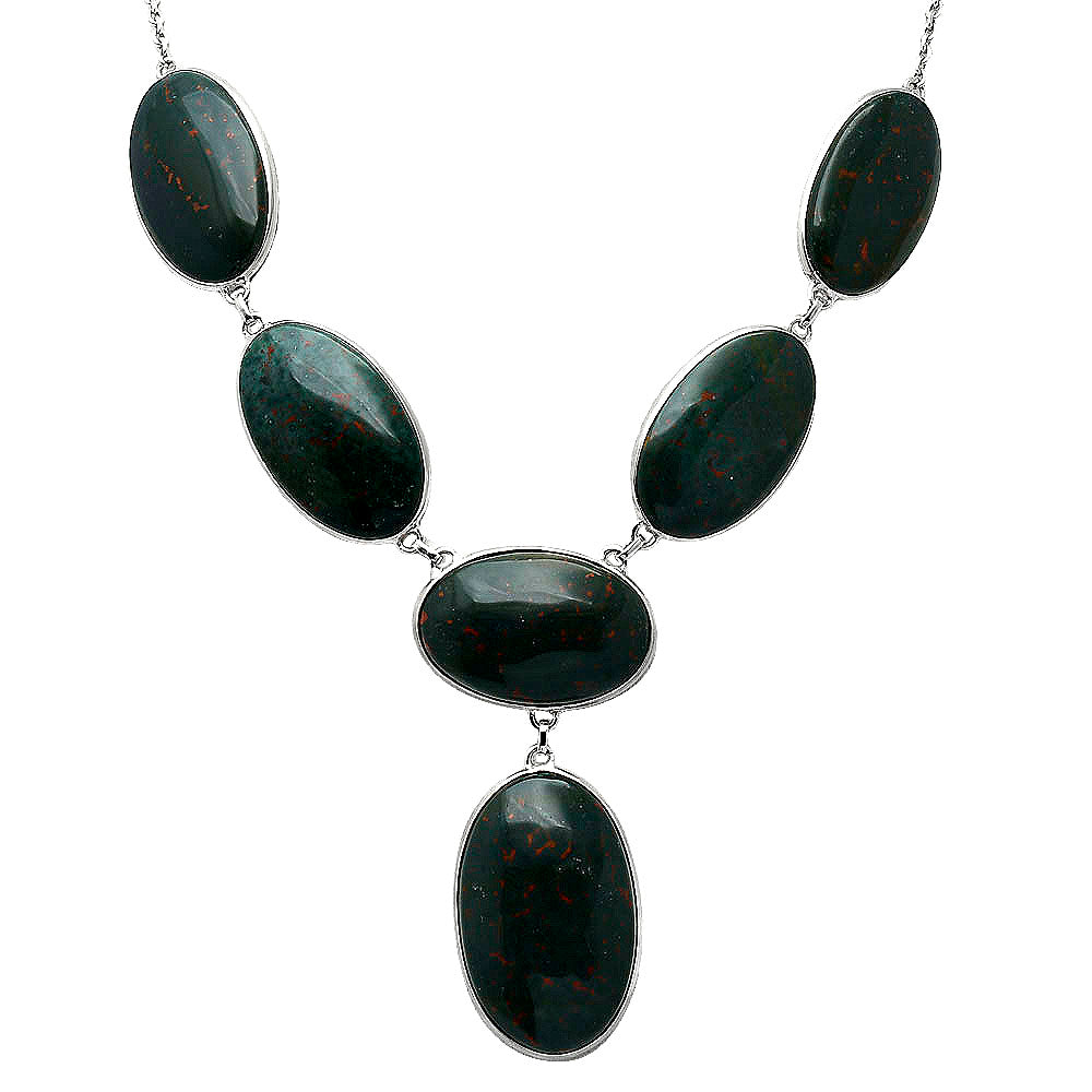 Natural Blood Stone - India Necklace N-1013 58-EN10203